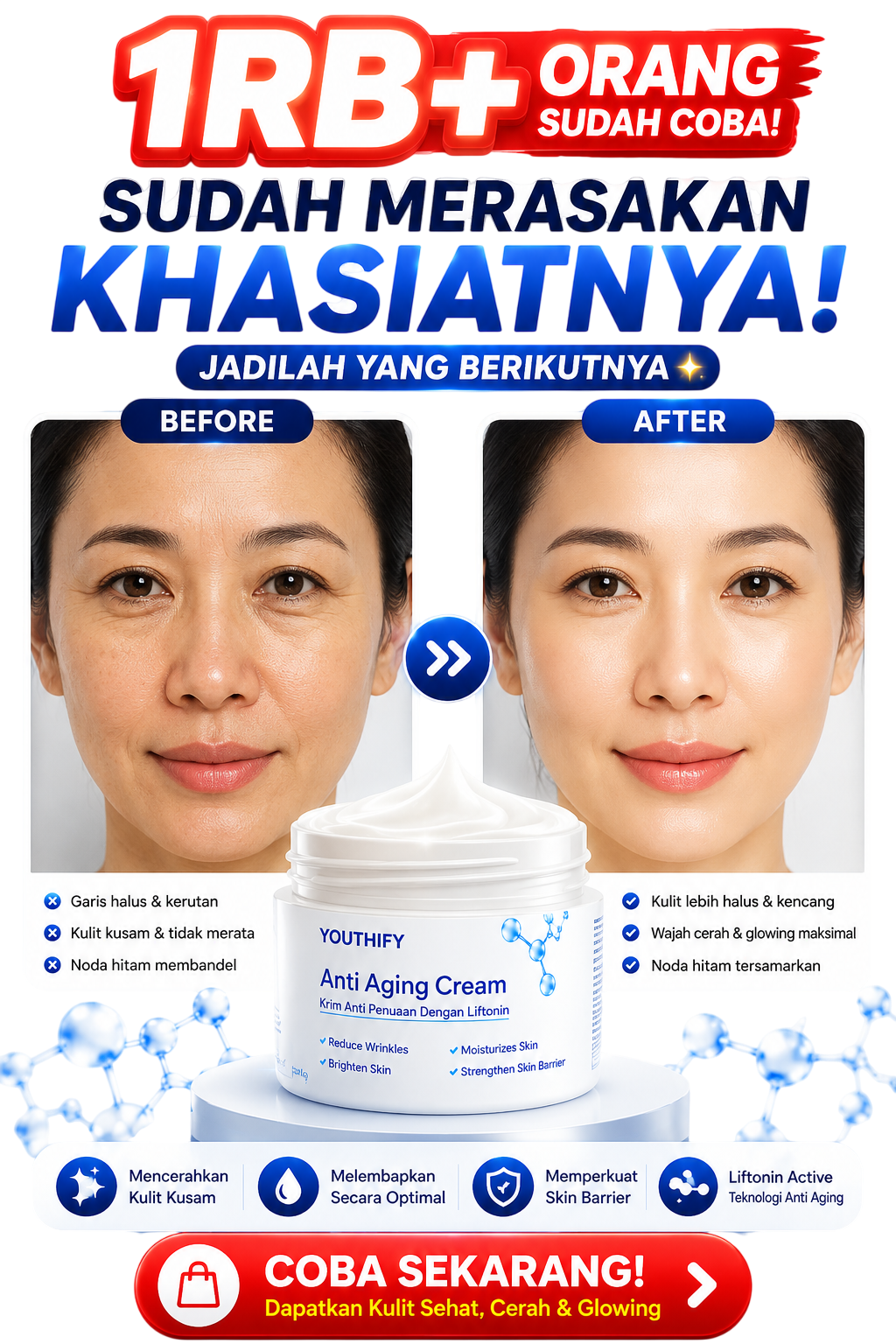 Visual utama produk Youthify untuk hero section